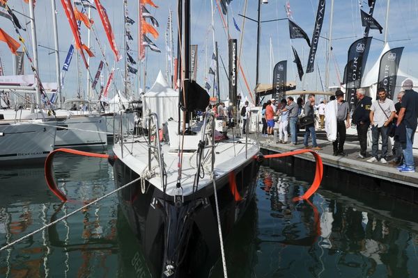 Sur les pontons du Grand Pavois 2017 à La Rochelle.