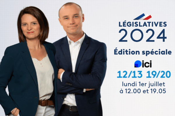 Virginie Charbonneau et Maxime Jaglin présenteront les éditions spéciales Législatives le lundi 1er juillet 2024 sur France 3 Pays de la Loire