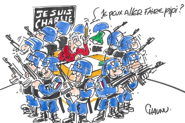Un dessinateur de presse, deux ans près l'attentat de Charlie Hebdo, selon Chaunu
