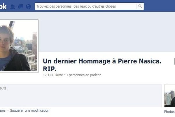 La page facebook en hommage à Pierre Nasica