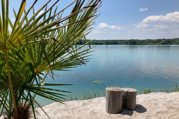 Une eau turquoise au nord de l'Alsace