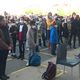 Minute de silence en hommage à Samuel Paty, au collège Rabelais de Poitiers