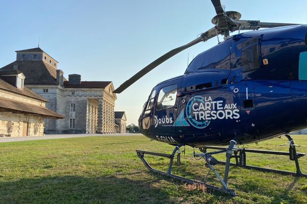 La carte aux trésors à la Saline Royale d'Arc-et-Senans dans le Doubs.