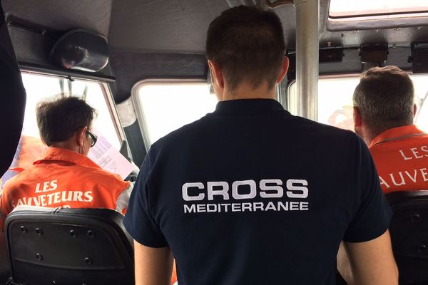 Agde (Hérault) - exercice aérien de sécurité en mer au large avec simulation de crash - 7 juin 2018.