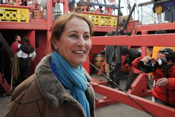 Ségolène Royal à bord de l'Hermione.