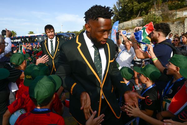 Le capitaine des Springboks, Siya Kolisi, à Toulon.