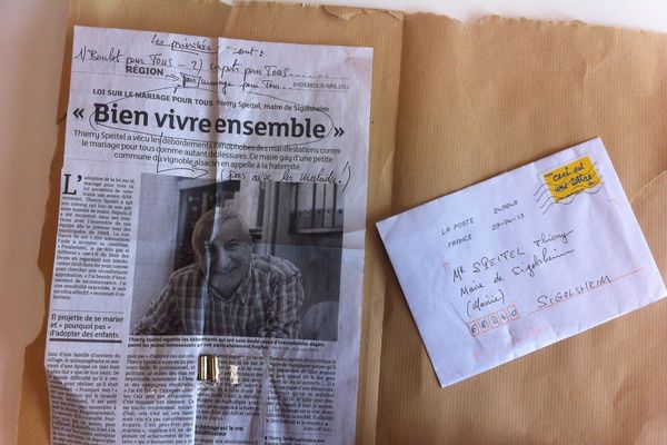 Le courrier reçu ce matin à la mairie de Sigolsheim