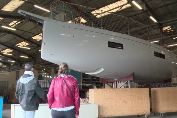 Les familles des salariés de l'usine Bénéteau de Saint-Gilles-Croix-de-Vie étaient invitées à visiter le site.