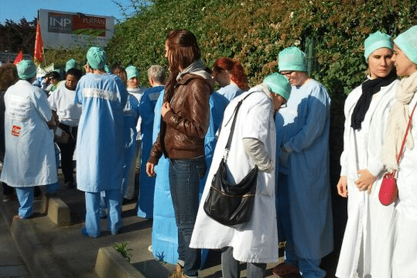 Les personnels du CHU de Toulouse se sont invités à une visite de chantier effectuée par le président du Conseil Régional et le directeur du CHU. 