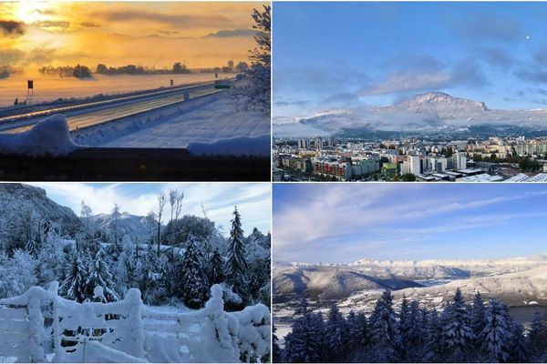 La neige a transformé les paysage, l'occasion de capturer de magnifiques images de la région