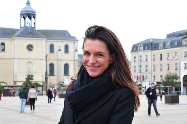 Christelle Morançais, âgée de 39 ans est candidate à la mairie du Mans pour cette élection municipale 2014