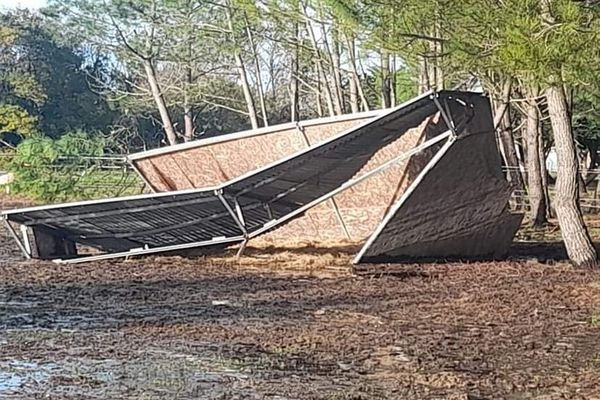 Cet enclos a été littéralement soufflé comme un feu de paille.