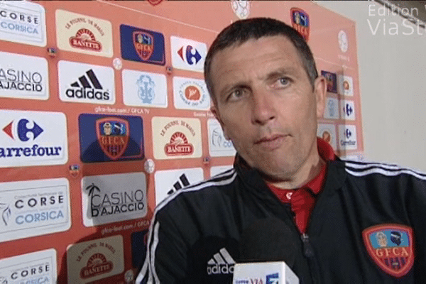 Thierry Laurey à Ajaccio, le 21 mars 2014