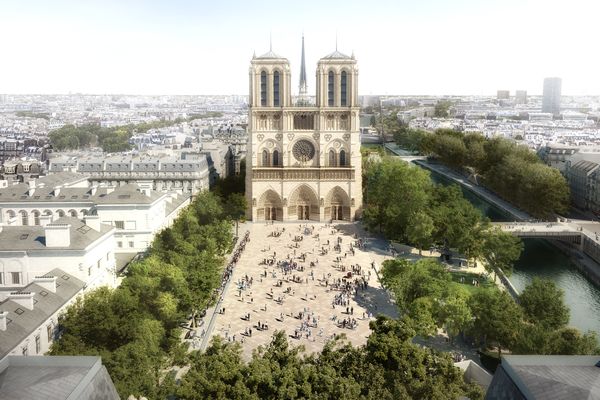 Visuel du futur parvis de Notre-Dame de Paris