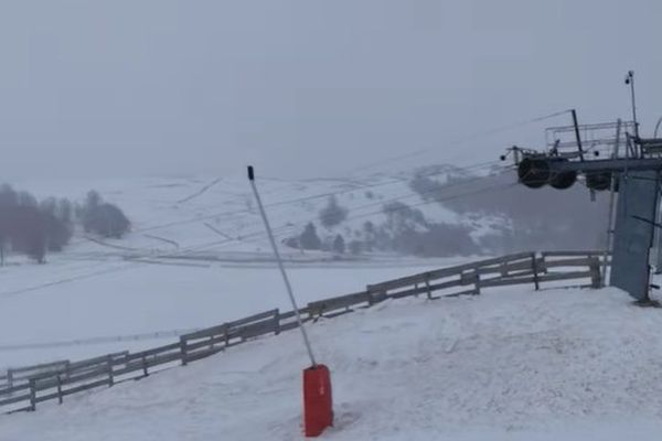 Au Markstein, des vents jusqu'à 134km/h ont contraint la station de ski à fermer.