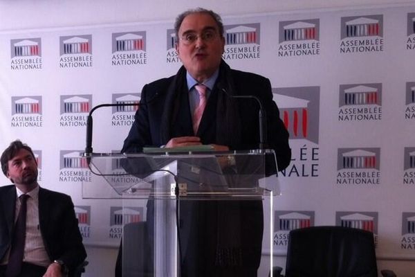 Arnaud Leroy et Paul Giacobbi, Assemblée nationale, Paris, le 11 décembre 2013