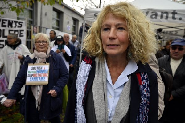 Martine Wonner, lors de l'audience devant le conseil de l'ordre des médecins, à Nancy le 4 novembre