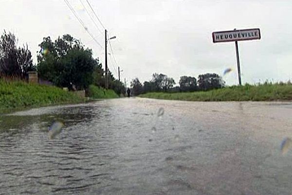 Heuqueville a été particulièrement touché par les inondations.