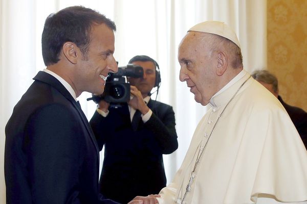 Emmanuel Macron et le Pape François ce 26 juin au Vatican