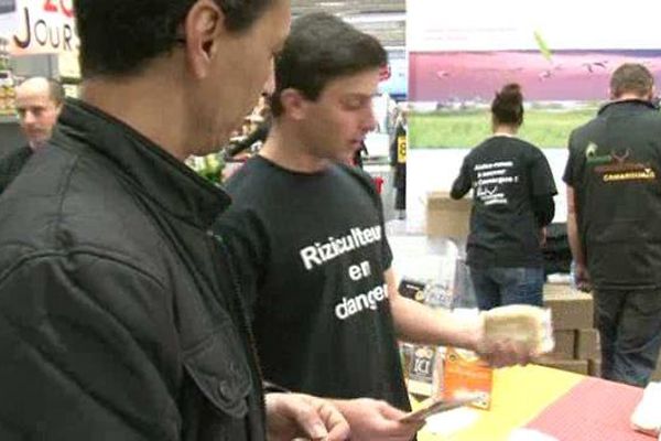 Les riziculteurs camarguais mobilisés 