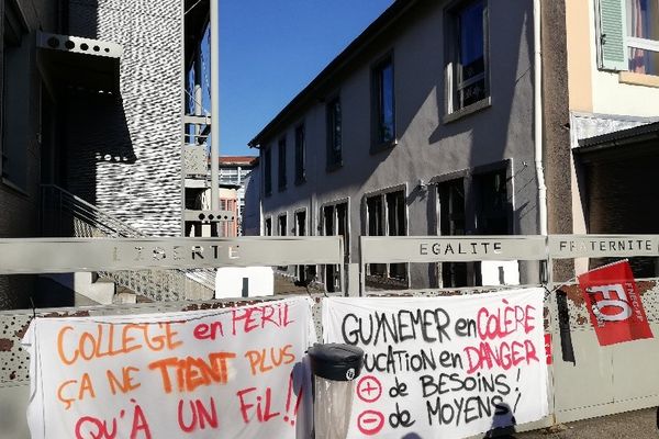 Un grève ce lundi 20 février au collège Guynemer à Montbéliard (Doubs).