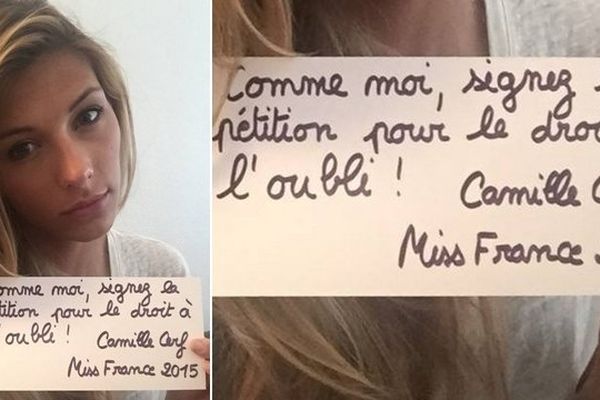 Camille Cerf appelle à signer une pétition en ligne.