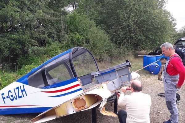 L'avion victime d'un accident va être immergé dans un étang près de Belfort