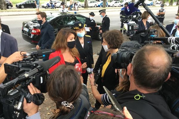 Marlène Schiappa et Jeanne Barséghian à Strasbourg le 23 septembre 2020