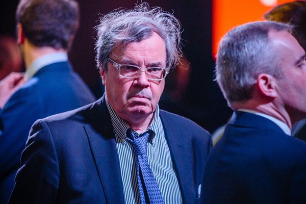 Le député PRG du Calvados Alain Tourret le 2 mars dernier lors de la présentation du programme présidentiel d'Emmanuel Macron