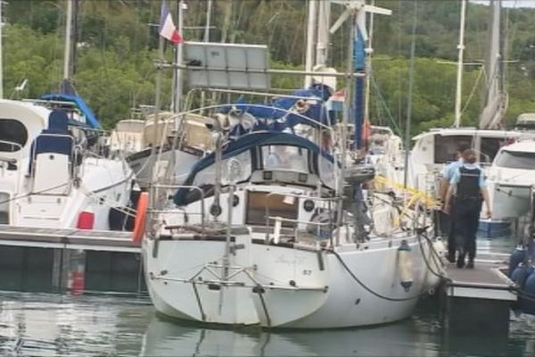 Le voilier Semper Fi est arrivé au port de plaisance du Marin en Martinique ce mercredi 16 mars