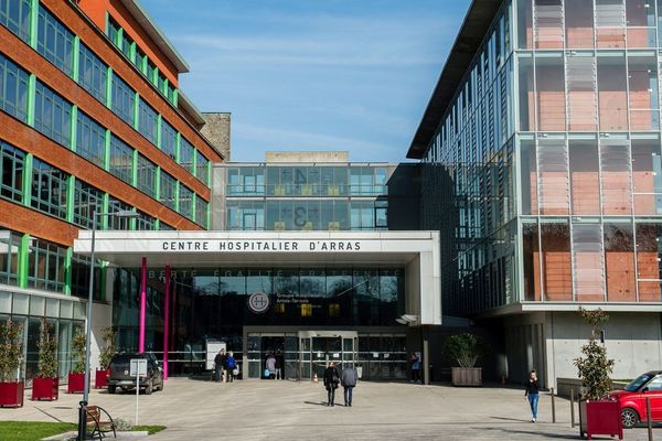 Le centre hospitalier d'Arras en 2017.