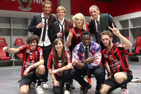 L'OGC Nice avec Hyphen hyphen: un bon moment de rigolade !!!