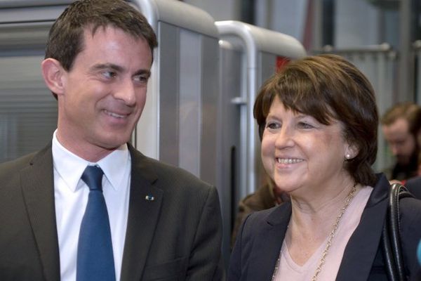 Manuel Valls et Martine Aubry la semaine dernière à Lille.