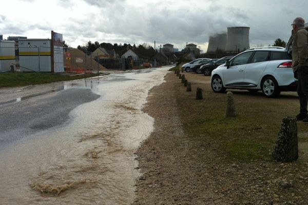 Inondations à Avaray (Loir-et-Cher)