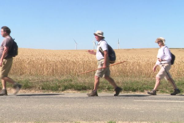 Nos accompagnateurs du jour sur l'étape 4 de la Via Francigena.