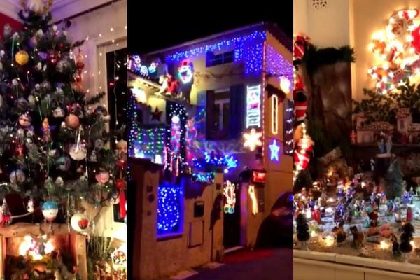 Les décorations de Noël chez Anne Ardisson à Antibes