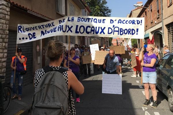 Le cortège en route vers Toulouse Métropole