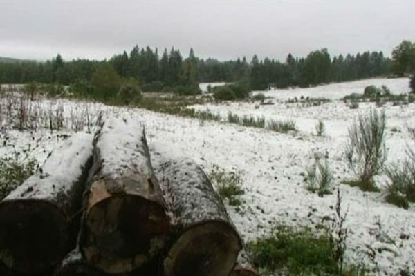 Les premiers flocons tombés en Limousin le 12 octobre 2013