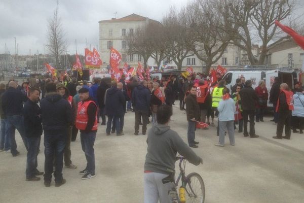 Faible mobilisation ce matin à la Rochelle