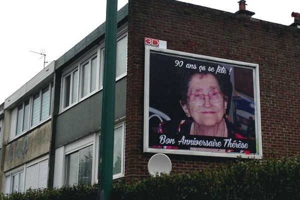 L'affiche 4x3 dans le quartier du Pacot à Lambersart. 