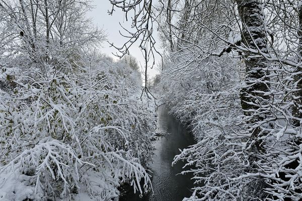 La neige est tombée à Dancevoir, en Haute-Marne.