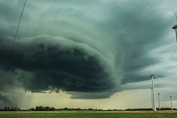 L'orage dans le nord-est de la Vienne entre Châtellerault et La Roche-Posay