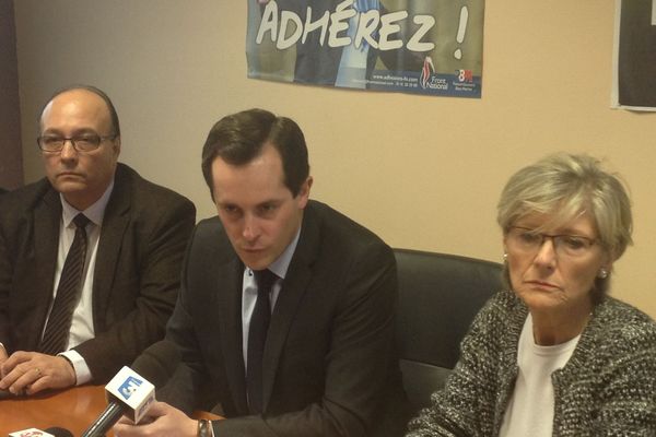 Nicolas Bay, Secrétaire Général du FN, au siège du Fédération de son parti en Indre-et-Loire