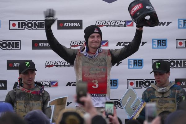 Cyril Genot (Belgique) en vainqueur devant Milko Potisek (France) et Todd Kellett (Angleterre) à Hossegor.