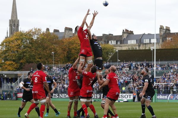 La rencontre Bath-Toulouse, perdue 22-20 par les Anglais le 13 octobre dernier