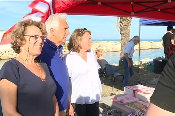 Cécile Dumas, patronne du PCF 06 et Marie-Christine Vergiat, députée européenne Front de Gauche à Antibes.