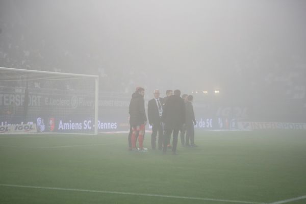 Le stade de la Licorne d'Amiens, le mercredi 4 décembre.