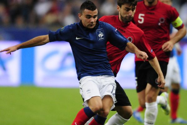 Marvin Martin (LOSC) en équipe de France face à l'Albanie (en 2011). 