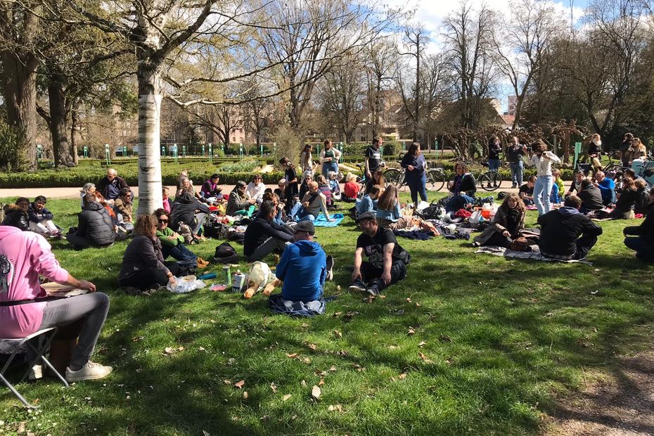 “there is no danger”, a picnic organized to defend the non-wearing of the mask outside