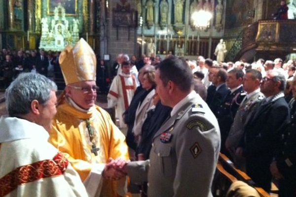 Cérémonie d'investiture de Norbert Turini, Evêque de Perpignan-Elne le 18 janvier 2015